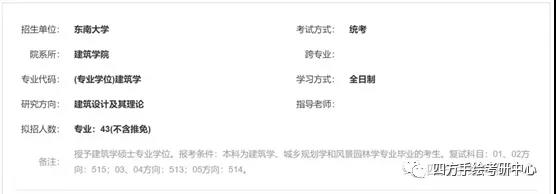 45东南大学建筑学（专硕）考研.jpg